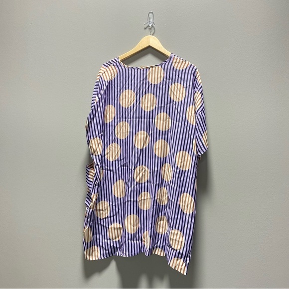 Corey Lynn Calter Oversized Polka Dot Striped Mini Dress - Picture 7 of 8